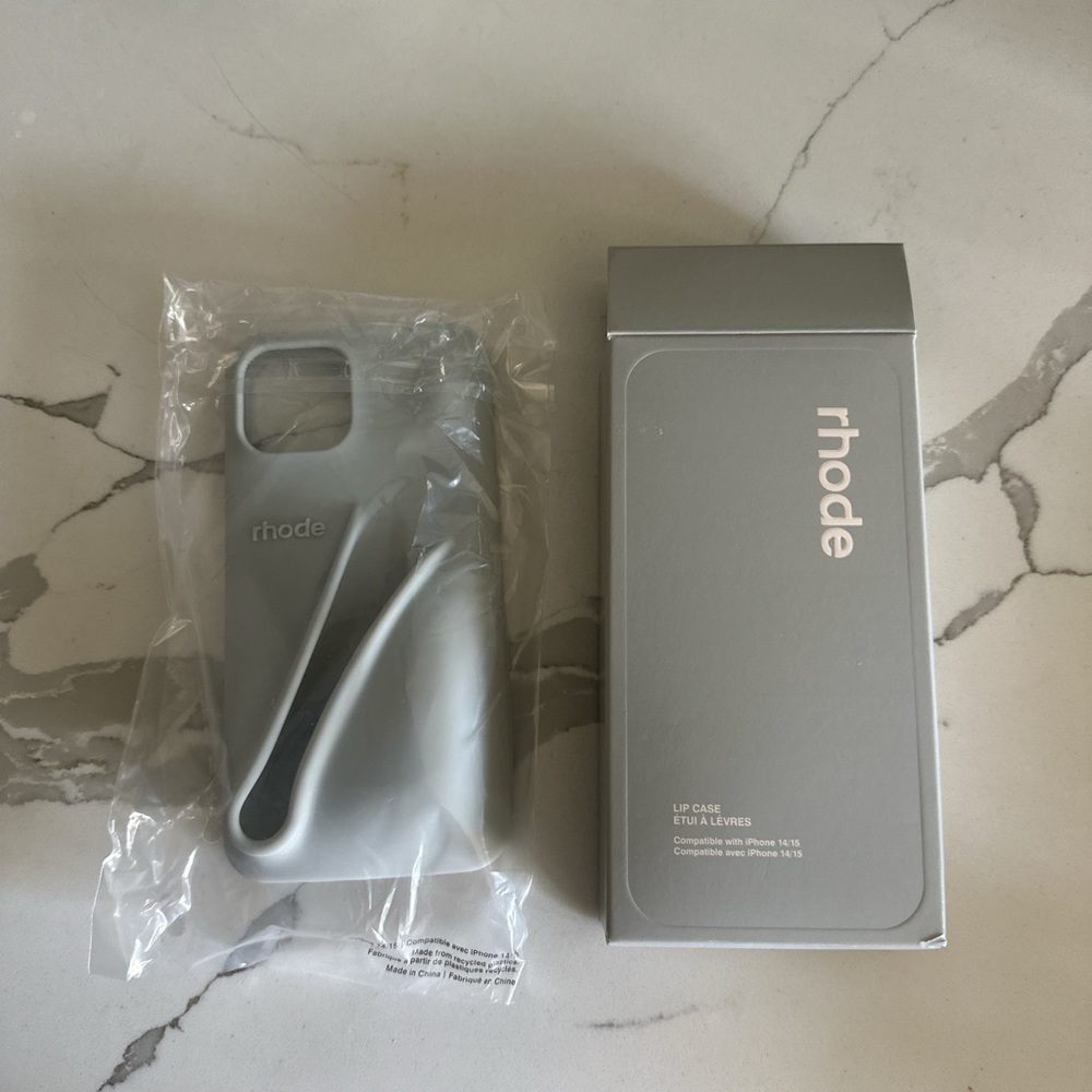 RHODE Silver Phone Case for iPhone 14/15